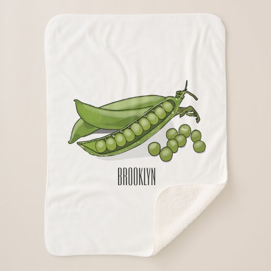 ピーマンガイラストレーション シェルパブランケット (正面)