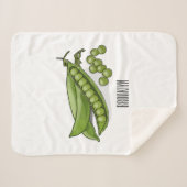 ピーマンガイラストレーション シェルパブランケット (正面(横))