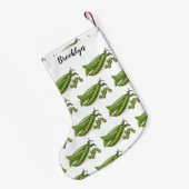 ピーマンガイラストレーション スモールクリスマスストッキング (裏面 (吊り時))