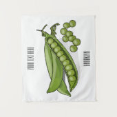 ピーマンガイラストレーション タペストリー (正面)