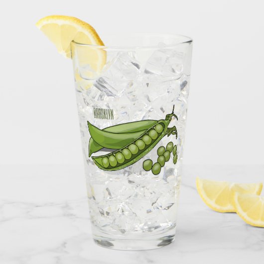 ピーマンガイラストレーション タンブラーグラス (アイス正面)