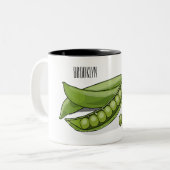 ピーマンガイラストレーション ツートーンマグカップ (正面左)