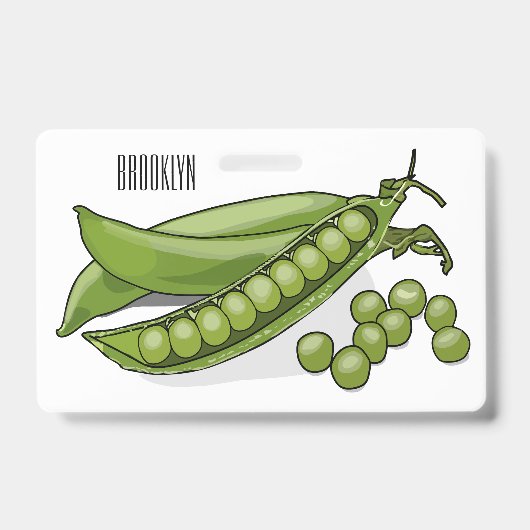 ピーマンガイラストレーション バッジ (正面)