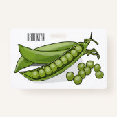 ピーマンガイラストレーション バッジ (正面)