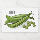 ピーマンガイラストレーション フードラベル (シングルラベル)