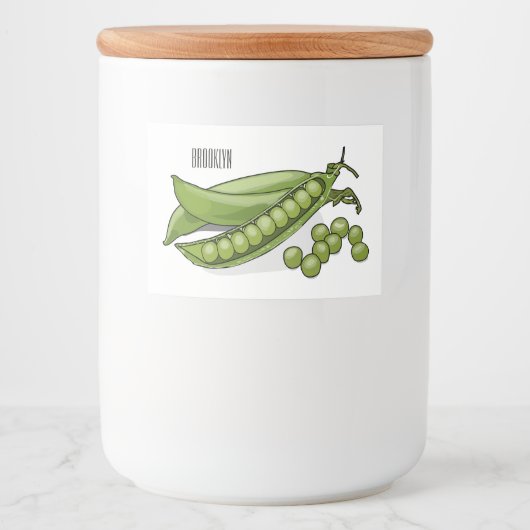 ピーマンガイラストレーション フードラベル (正面)