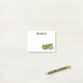 ピーマンガイラストレーション ポストイット (デスク上)