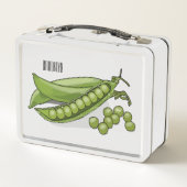 ピーマンガイラストレーション メタルランチボックス (裏面)