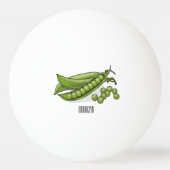 ピーマンガイラストレーション 卓球ボール (裏面)
