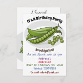 ピーマンガイラストレーション 招待状 (正面/裏面)