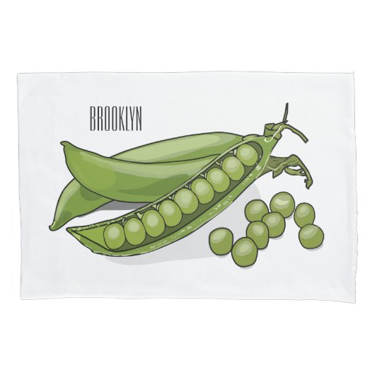 ピーマンガイラストレーション 枕カバー (正面)