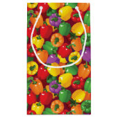 ピーマンパターン スモールペーパーバッグ (裏面)