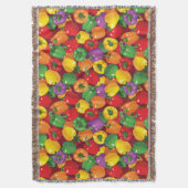 ピーマンパターン スローブランケット (正面縦)
