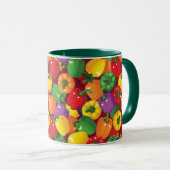 ピーマン模様 マグカップ (正面右)