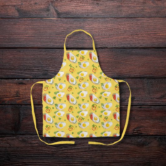 ピーマン黄色の玉揚げ エプロン