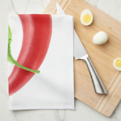 ピーマン2個 キッチンタオル (四つ折り)