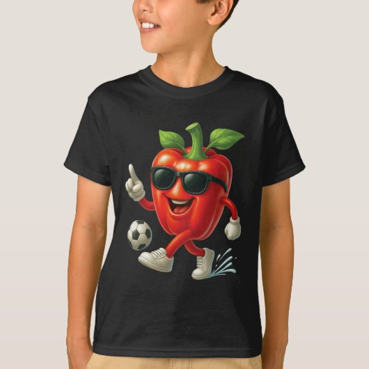 ピーマン サッカー Tシャツ (正面)
