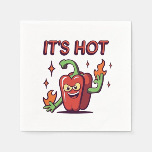 ピーマン スタンダードカクテルナプキン (正面)