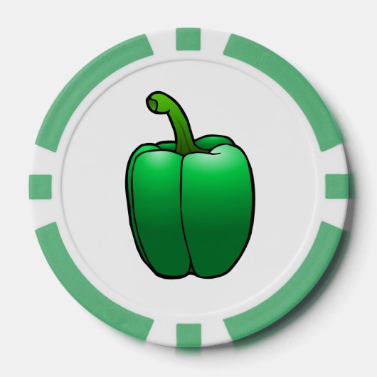 ピーマン ポーカーチップ (正面)