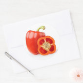 ピーマン ラウンドシール (封筒)