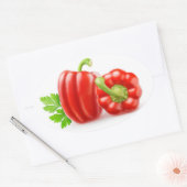 ピーマン 楕円形シール (封筒)