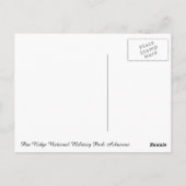 ピーリッジナショナル軍隊パークアーカンソー ポストカード (裏面)