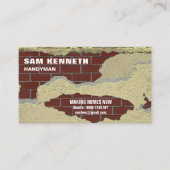 ピーリングプラスター新しい煉瓦細工のハンドマン 名刺 (正面)