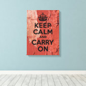 ピーリングレッドバ絵を描ン保ンCalm キャンバスプリント (インサイチュ (ウッドフロア))