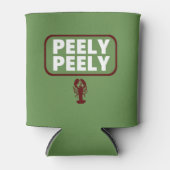 ピーリーおもしろいクロウフィッシュ愛好家ビール缶ホルダー 缶クーラー (正面)