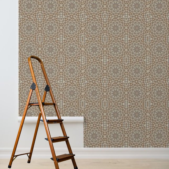 ピールアンドスティック壁紙ベージュグレーグラフィック 壁紙 (Peel and Stick Wallpaper Beige Grey Graphiic Wallpaper)