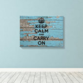 ピールブルー絵を描ホー保ルCalm キャンバスプリント (インサイチュ (ウッドフロア))