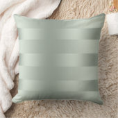 ピールミント – グリーンストライプパターンサテンルック クッション (ブランケット)