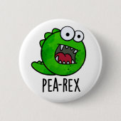 ピーレックスおもしろい恐竜ビーギーTRexプン 缶バッジ (正面)