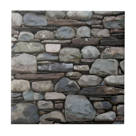 ピー砂利バサルトタイルヴィンテージ タイル (正面)