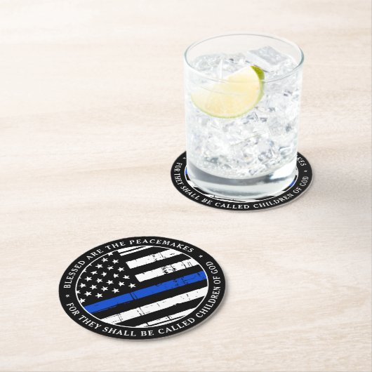 ピー賛美チメーカーの警察パーティー ラウンドペーパーコースター (インサイチュ)