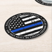 ピー賛美チメーカーの警察パーティー ラウンドペーパーコースター (アングル)