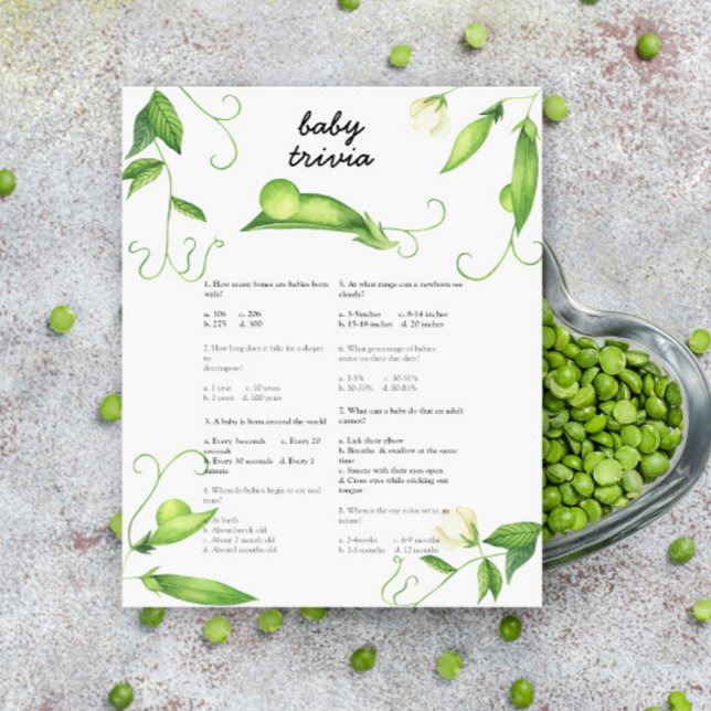 ピー赤ちゃんシャワー – ベビートリビアゲーム (クリエイターアップロード済み)