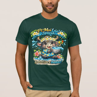 ピー・マイ・ラオ 水浸しバッファロー Tシャツ 楽しい