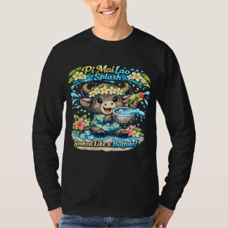 ピー・マイ・ラオ 水浸しバッファロー Tシャツ 楽しい