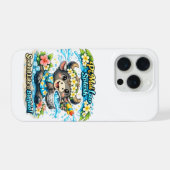 ピー・マイ・ラオ 水浸しバッファロー Tシャツ 楽しい iPhoneケース (裏面横)