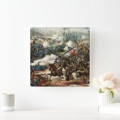 ピー・リッジの戦い スクエア壁時計 (ホーム)