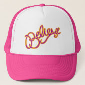 ピ信じックと黄色のスタイルのグラフィックハット キャップ (正面)