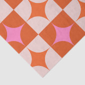 ピ市松模様にックオレンジミッドセンチュリースターバスト 薄葉紙 (詳細)