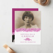 ピ忘れック – me-not flowers写真詩の葬儀カード ノートカード (正面/裏面インサイチュ)