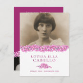 ピ忘れック – me-not flowers写真詩の葬儀カード ノートカード (正面/裏面)