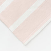 ピ淡い色のックストライプいかりパーソナライズされた フリースブランケット (角)