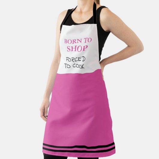 ピ生まれンクの買い物を強制されおもしろいる エプロン (インサイチュ)