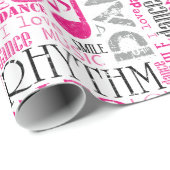 ピ生まれンク/ブラックID277に合わせる ラッピングペーパー (ロールコーナー)