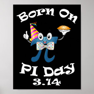 ピ生まれー日3月14日誕生日3.14 おもしろい ポスター