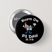 ピ生まれー日3月14日誕生日3.14 おもしろい 缶バッジ (正面&裏面)